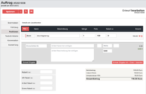 CATAMA Kfz Suite - Abschlagsrechnung