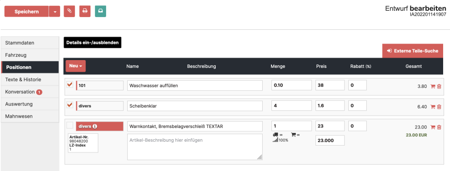 CATAMA Enterprise Suite - Lieferanten Schnittstelle