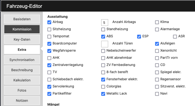 CATAMA Kfz Software mit DAT Schnittstelle